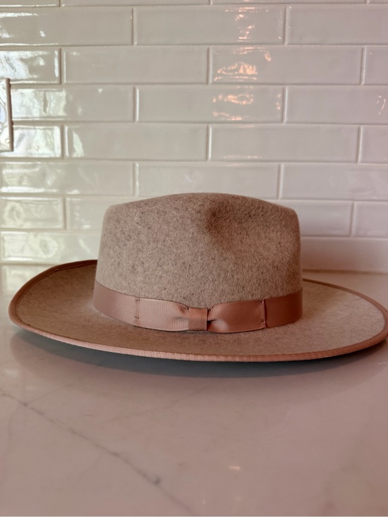 Gigi Pip Oatmeal Monroe Rancher felt fedora hat. Size 61 main image 6